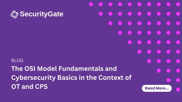 OT と CPS の文脈における OSI モデルとサイバーセキュリティの基礎